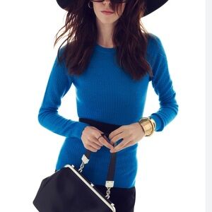 Miss Wu By Jason Wu Vibrant Blue Cashmere Sweater